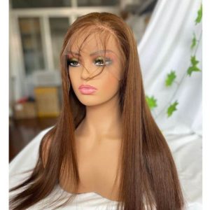 Alternative view of Chocolate Brown  Transparent Hd Lace Front Wigs Human Hair Wigs For Women Pre Plucked Hd Lace Front Wigs