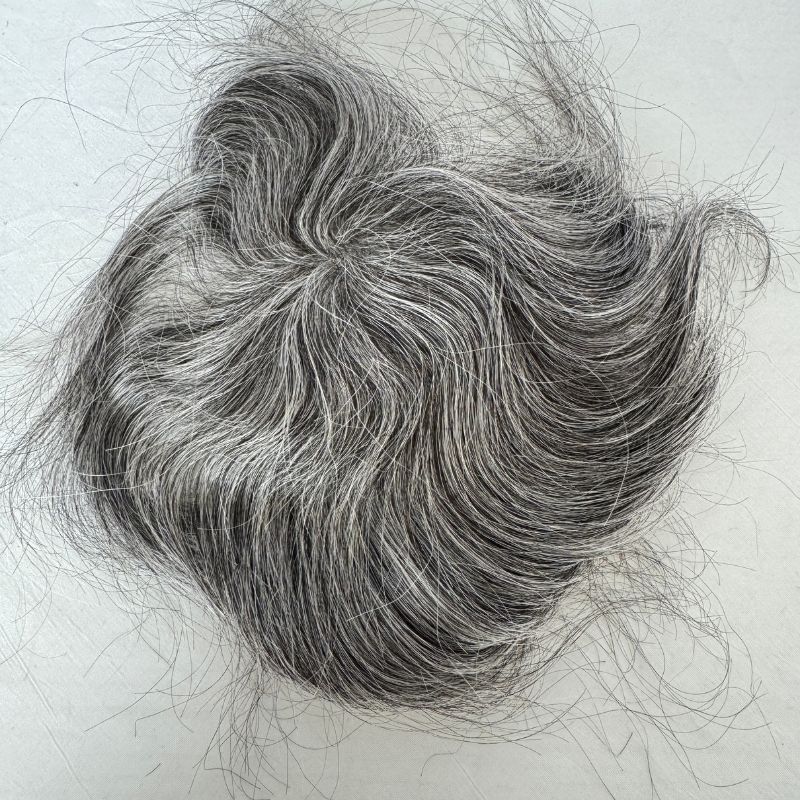 1B60 Side Or Back Hair Patches 8x8 cm Full Skin PU Base Toupee For Men Covering Bald Spots On Head Sides Or Back - Image 2