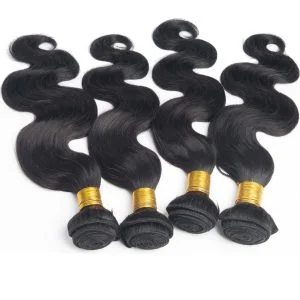 Alternative view of Brazilian Remy Human Hair 3 Bundles Boby Wave 24+26+28 in Stock