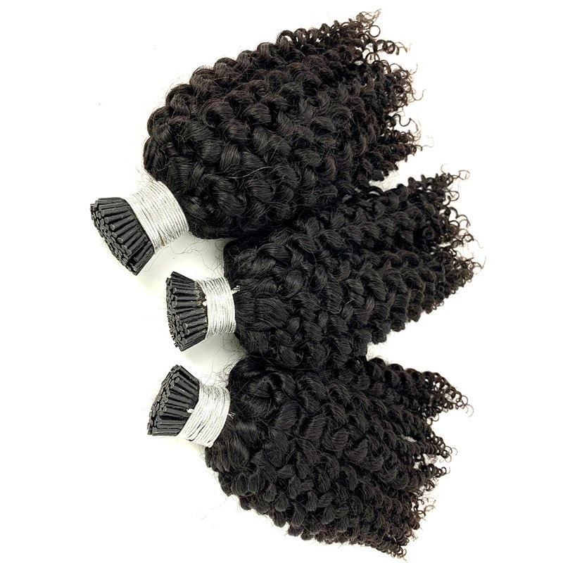 Free Sample Raw Remy Luxury Hair Natural Mink Microlink Hair Extensions Double Drawn Russian Hair I Tips - Image 5