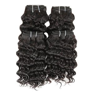 Brazilian Deep Wave Ear to Ear Lace Frontal Closure with Bundles Remy Hair - Image 5