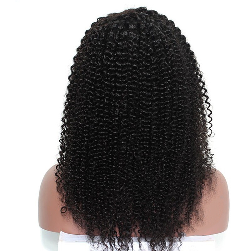 Brazilian Lace Front Wigs Human Hair 250% Density Pre-Plcked Natural Color Kinky Curly With Baby Hair Bleached Knots Lace Wig For Black Women - Image 4