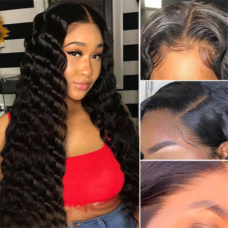 Loose Deep Wave Middle Part 5X5 Hd Closure Wigs Quality Wigs Long Human Hair 30 Inch Wig - Image 2