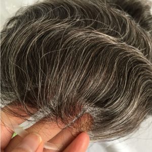 Toupee for Men Human Hair Men's Thin Skin Hair system with French Lace Hair Line Front 8x10 Inches Men Wigs Touppe For Black Men 22# color - Image 20