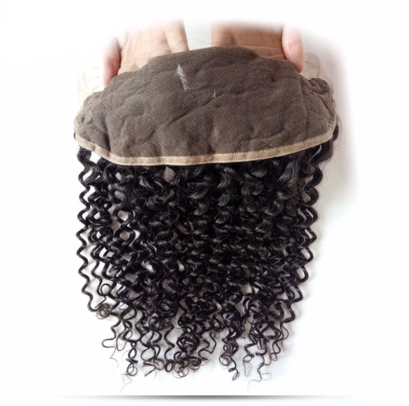13x4 Lace Frontal Brazilian Human Curly Hair Lace Frontal Closures 1 Piece Ear to Ear Free Part Closure - Image 3