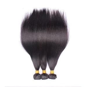 Alternative view of Silk Straight Brazilian Human Hair Extensions Weave 3 Bundles
