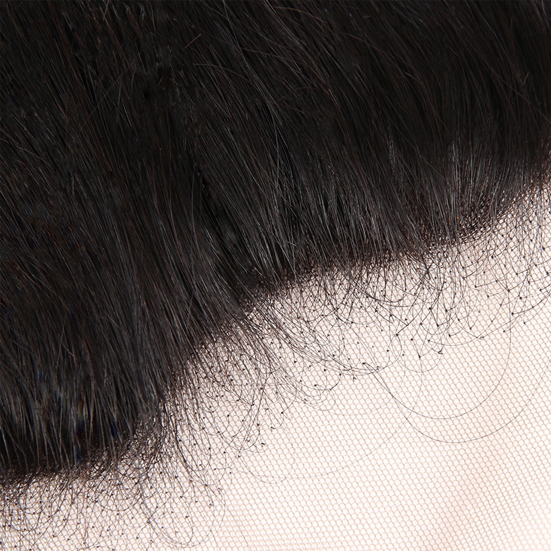 Ear to Ear 13x6 Lace Frontal Closure With Baby Hair Pre Plucked Brazilian Straight Remy Human Hair Free Part 8-20inch - Image 5