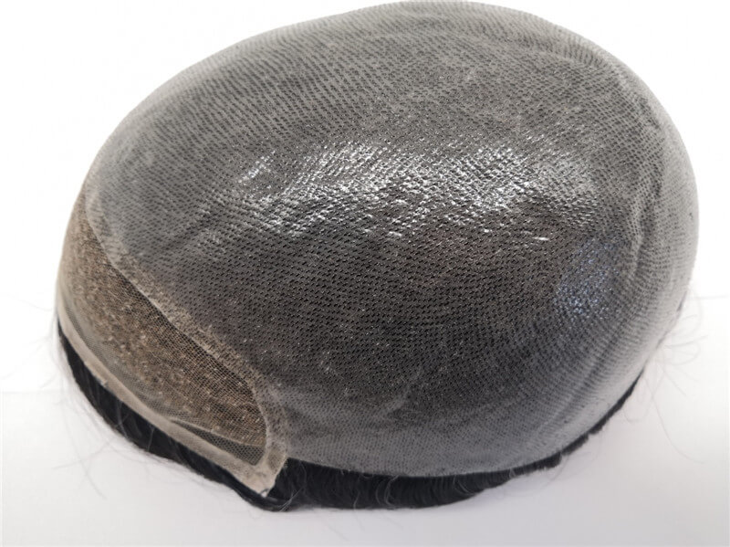 PU Skin Toupee for Men With Franch Lace Frontal 10x8inch Hair Replacement for Men's Hairpiece Human Hair Men Toupee - Image 13