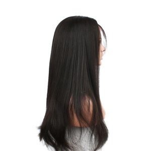 Lace Wigs With Baby Hair Natural Black Light Yaki Lace Front Wig Human Hair Bleached Knots Pre-Plucked Natural Hair Line - Image 4