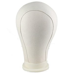 Alternative view of Water Repellant Canvas Wig Head for Wig Making Styling and Display Premium Quality Wig Stand