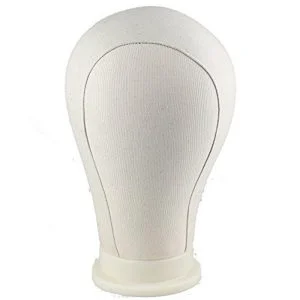 Alternative view of Water Repellant Canvas Wig Head for Wig Making Styling and Display Premium Quality Wig Stand
