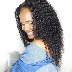 Glueless Lace Front Human Hair Wig 250% Density Kinky Curly Lace Wigs with Baby Hair