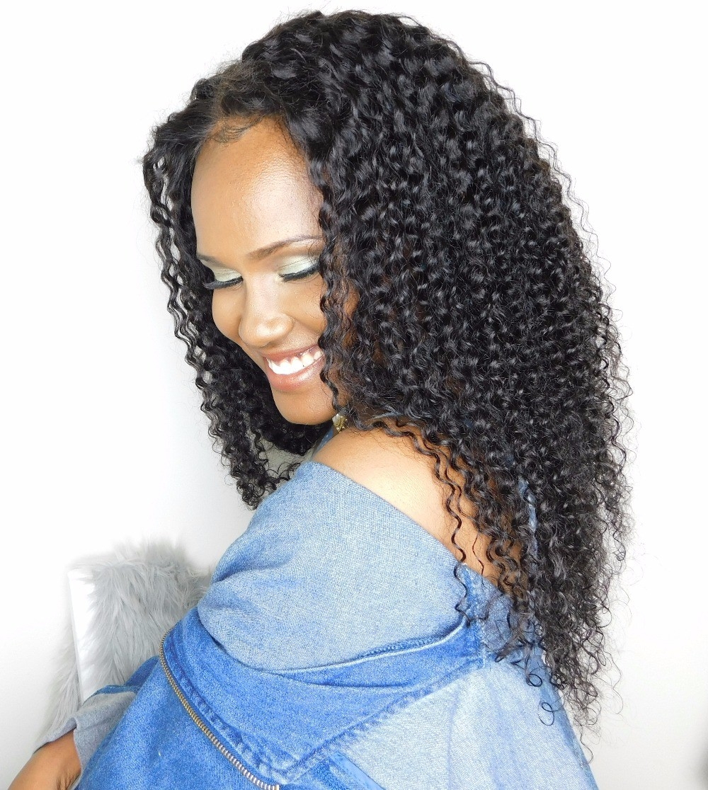Glueless Lace Front Human Hair Wig 250% Density Kinky Curly Lace Wigs with Baby Hair