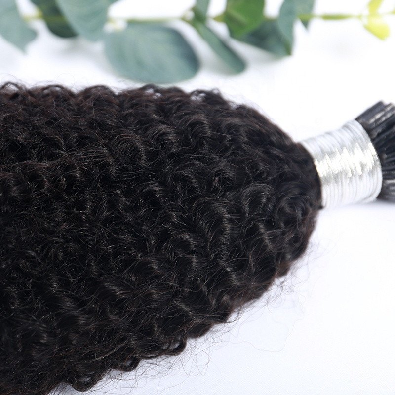I Tip Hair Extensions 4B 4C Kinky Curly I Tip Human Hair I Tip Hair Extensions - Image 5