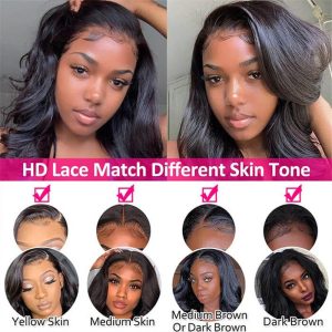 Skin Melt Hd Lace Wigs 13*6 Lace Frontal Wigs Glueless Human Hair Wigs 30 Inch For Sale - Image 4