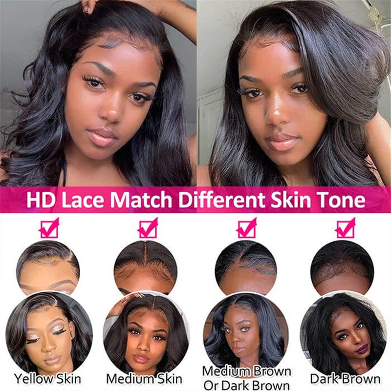 Skin Melt Hd Lace Wigs 13*6 Lace Frontal Wigs Glueless Human Hair Wigs 30 Inch For Sale - Image 4
