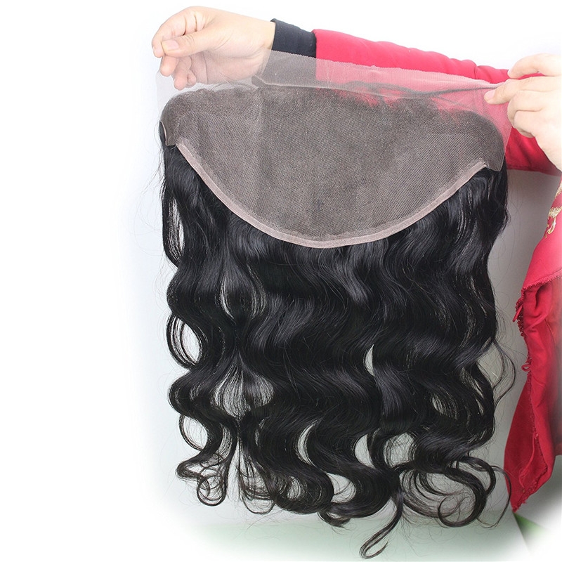 Brazilian Lace Frontal 13x6 Bleached Knots Frontal Piece Body Wave Full Lace Frontal Brazilian Wavy 20inch - Image 5