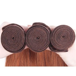Color #30 Medium Brown Body Wave Peruvian Remy Hair Weaves 3pcs Buddles - Image 4