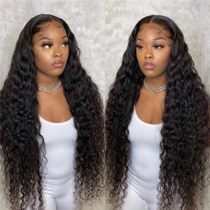 28 30 Inch Deep Wave Wig Curly HD Invisible Swiss Transparent Lace Frontal Wigs Human Hair Wigs For Black Women Pre Plucked With Baby Hiar - Image 8
