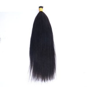 Remy Hair I Tips Virgin Hair Double Strand Yaki Straight Natural Hair Extensions Wholesale Price