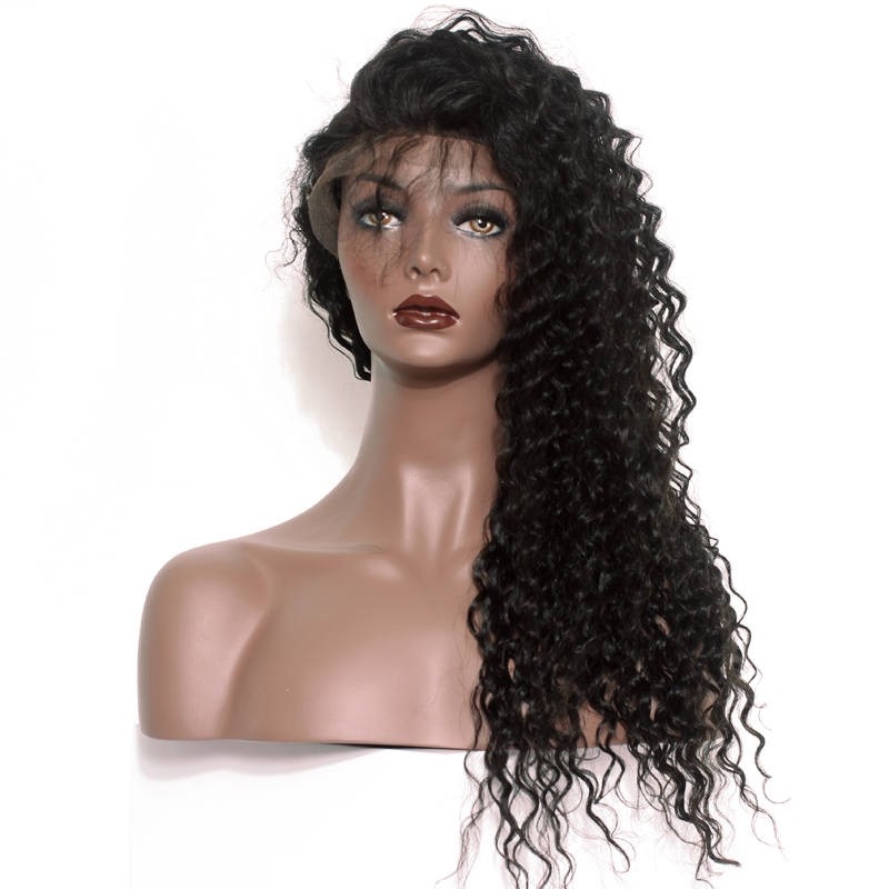 Indian Lace Front Wigs Human Hair Deep Wave 180% Density Pre-Plucked Natural Hair Line With Baby Hair No Shedding - Image 2