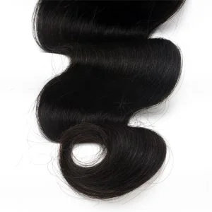 Alternative view of Body Wave Brazilian Human Hair Weave 4pcs Bundles Natural Color