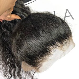 Deep Wave Frontal Wig Brazilian Remy 13x4 Lace Front Human Hair Wigs For Black Women 150% Pre Plucked Lace Front Wig - Image 4
