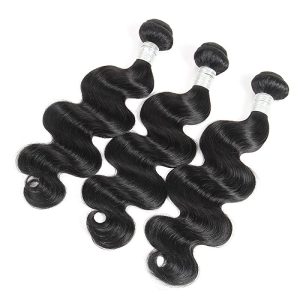 Body Wave 3 Bundles With Lace Frontal(13X4) 8A Unprocessed Human Hair bundles with ear to ear Lace closure Natural Color - Image 3