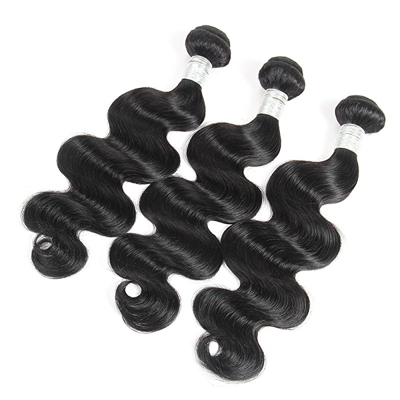 Body Wave 3 Bundles With Lace Frontal(13X4) 8A Unprocessed Human Hair bundles with ear to ear Lace closure Natural Color - Image 3