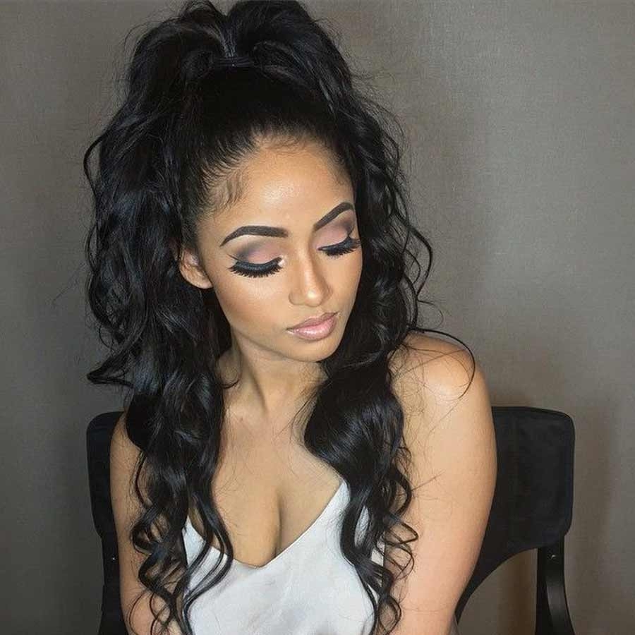 Lace Front Wigs On Sale Human Hair Loose Wave Bleached Knots Color 1B Brazilian Hiar Wholesale Lace Wig With Natural Baby Hair Hidden Knots Natural H - Image 5