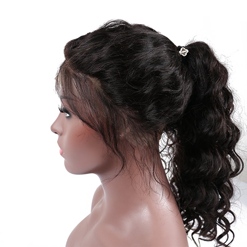 Loose Wave 360 Lace Frontal Wigs For Black Women Pre Plucked Brazilian Human Remy Hair Bleached Knots 10-24 Inch - Image 3