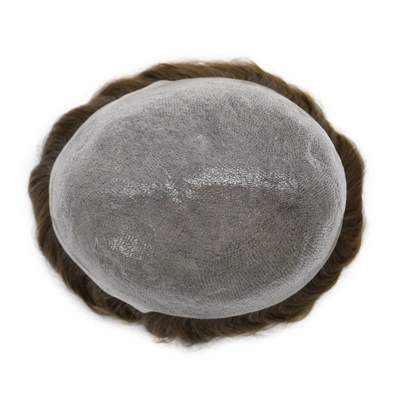 Pwigs Hairpiece 0.06Mm Invisible Thinnest Thin Skin Stock Mens Toupee Super Thin Skin Transparent Poly Hair System 32Mm Slight Wave - Image 13