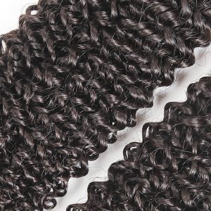 Unprocessed Human Curly Hair Malaysian Deep Curly Human Hair 3 Bundles With 4x4 Lace Closure - Image 5