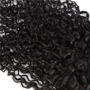 Transparent HD Swiss Thinner lace Free Part Middle Part Three Part Water Wave Brazilian Hair Lace Top Closure Bleached Knots Natural Baby Hair Around - Image 4
