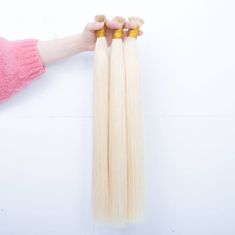 613 Blonde Straight Human Hair I Tip Microlinks Hair Extension Brazilian Virgin Hair Bulk I Tip Hair Extensions Pwigs - Image 5