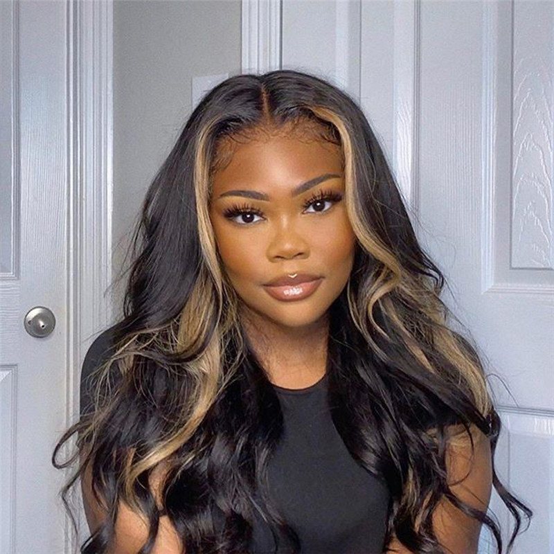 150% Density Wavy Bob Wig Lace Front Human Hair Wigs Brazilian Remy Hair #27 Honey Blonde Highlight Bob Wigs For Women 8-26inch - Image 5