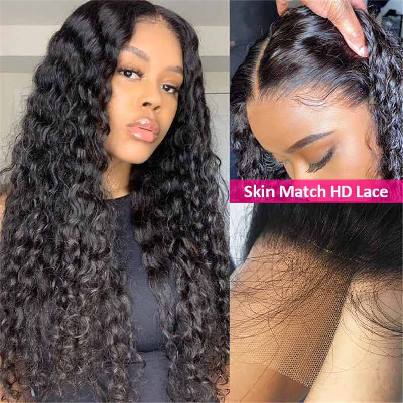 Deep Wave 13X4 Hd Lace Front Wigs Pre Plucked Undetectable Human Hair Glueless Wig With Baby Hair - Image 4