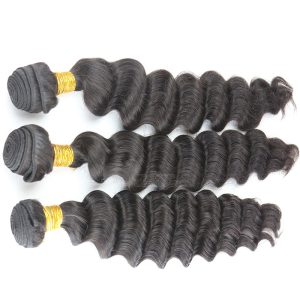3pcs lot 100g Unprocessed 8A Grade brazilian Remy Hair Extensions 3 Bundles Deep Wave Human Hair Weft fast shipping - Image 3