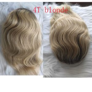 Pwigs Toupee for Men European Human Hair Swiss Lace Front Natural Hairline Hair Pieces 0.08mm Thin Skin PU V-looped Men's Hair Replacement System 8x10 - Image 7