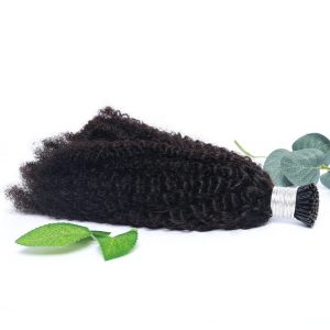 Alternative view of Indian/Cambodian/Brazilian/Burmese 4A 4B 4C Kinky Curly  I Tips  Extensions  I Tip Hair Extensions