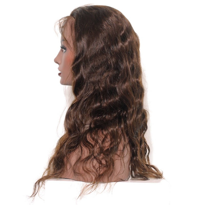 Lace Front Human Hair Wigs Pre-Plucked Natural Hair Line Body Wave 250% Density Wig with Baby Hair #4 color - Image 3