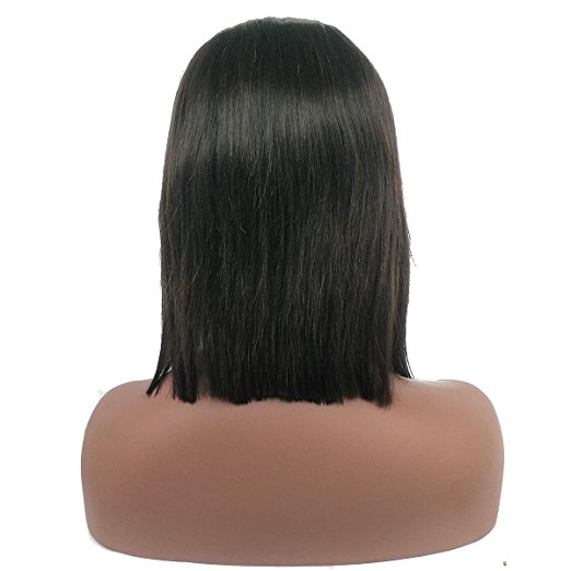 Short Bob Human Hair Wigs for Black Women Straight U Part Wig Left Part 1x4 Opening Size Brazilian Remy Hair Natural Color - Image 4
