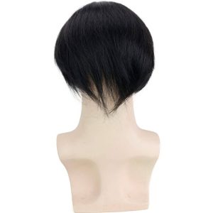 Hairpieces Replacement System For Men Swiss Lace Net With Half Pu Around Hair 100% European Remy Human Hair 10x8 - Image 5