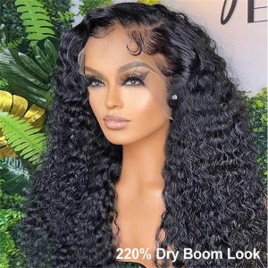 Curly Lace Front Human Hair Wigs 13*6 Hd Transparent Pre-Plucked 10 - 30 Inch For Sale - Image 2