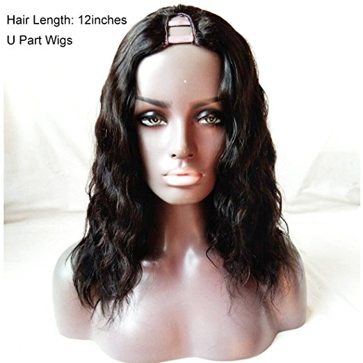 Short Bob Human Hair Wigs U Part Wig For Black Women Natural Wave Natural Color Brazilian Hair - Image 2