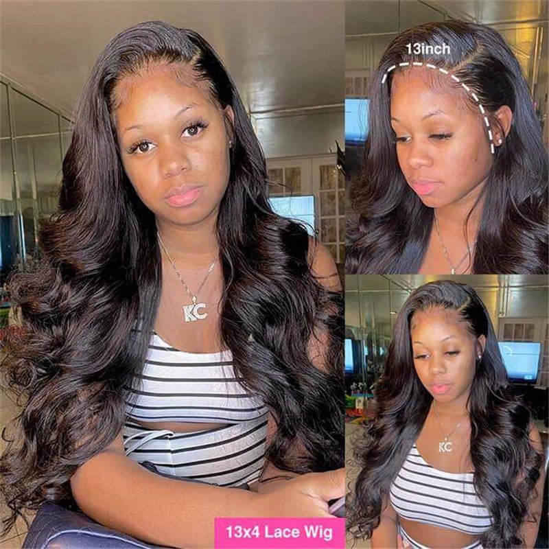 Straight/Body Wave 13*4 Lace Frontal Wigs Human Hair Pre Plucked Real Hd Lace Wig 150% Density - Image 5