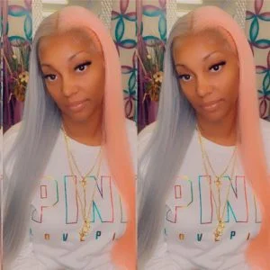 Straight Blonde Colored Red Lace Front Human Hair Wigs For Women Yellow Blue Lace Front Wig Brazilian Remy Grey Human Hair Wig