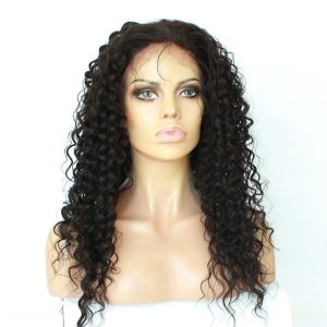 Lace Front Wigs Human Hair Natural Black Remy Hair Deep Curly Brazilian Hair Bleached Knots Pre-Plucked Natural Hair Line - Image 2