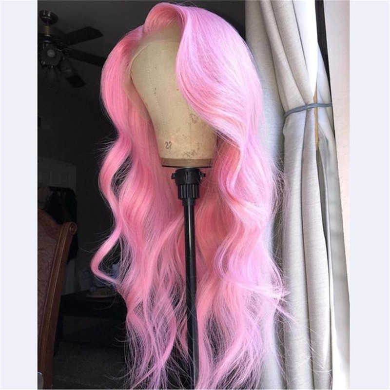 Peruvian Hair Lace Front Body Wave Light Pink Style Wig - Image 2