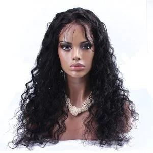 Alternative view of 300% High Density Lace Front Human Hair Wig Loose Wave Brazilian Remy Human Hair Lace Wig Glueless Lace Front Wigs for Black Women NaturalColor